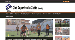 Desktop Screenshot of clubdeportivolazubia.com