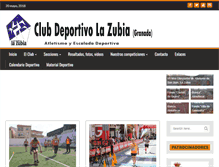 Tablet Screenshot of clubdeportivolazubia.com